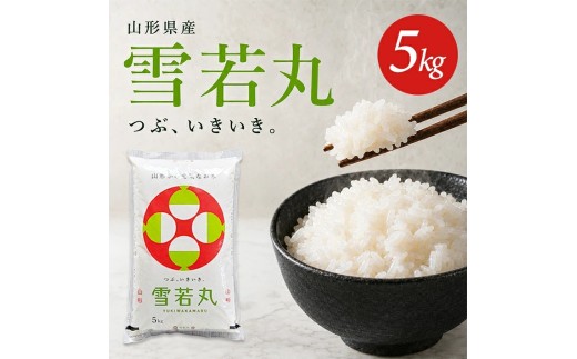 庄内産雪若丸5kg（令和8年産米）11月上旬