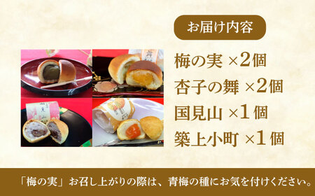【老舗の菓子屋 鹿の子】和菓子 詰め合わせ「いろどり」4種 6個《築上町》【有限会社 御菓子司 鹿の子】[ABAC010]