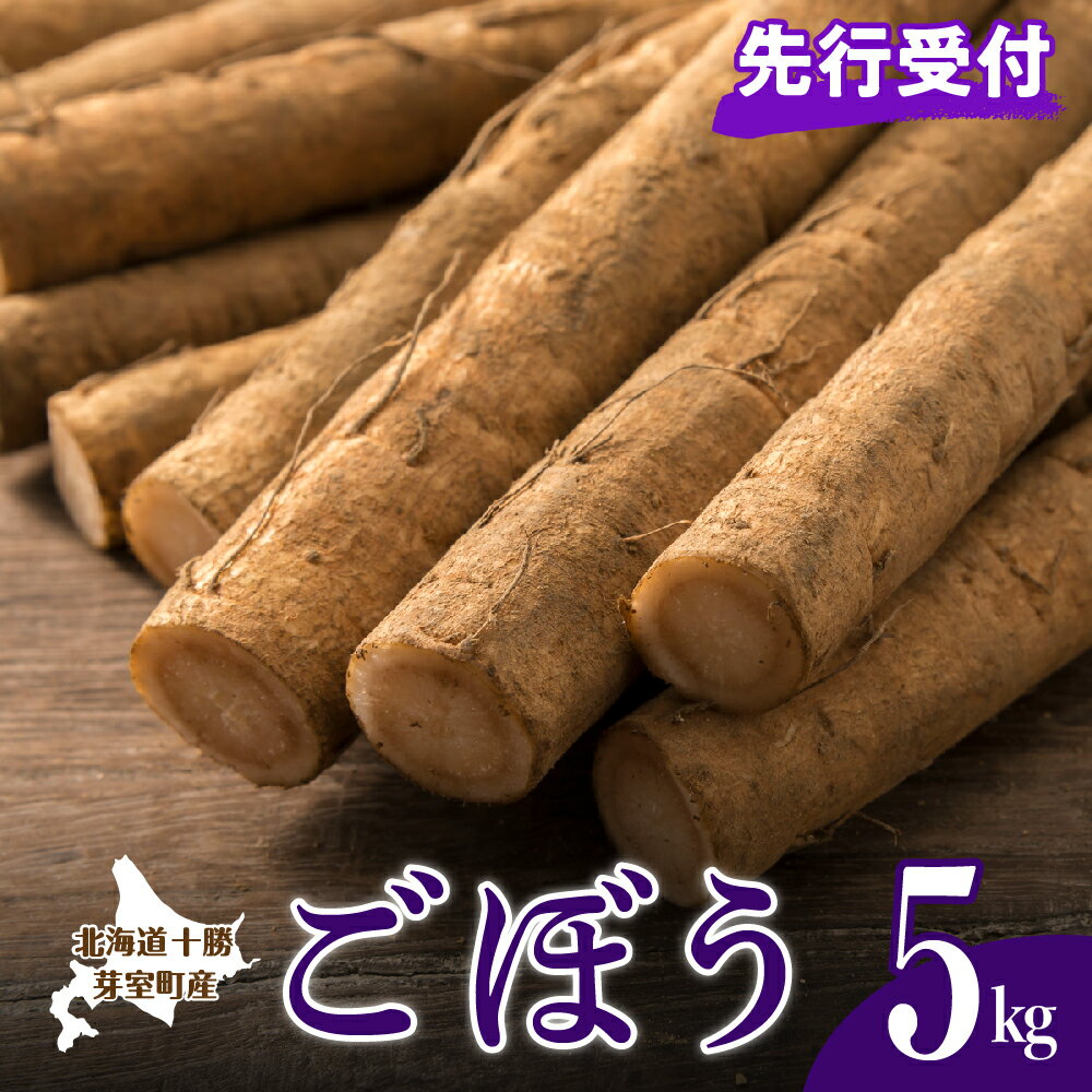 【ふるさと納税】【先行予約】愛菜屋 の めむろごぼう 5kg 【2025年10月より配送予定】先行受付 めむろ ごぼう 牛蒡 野菜 特産品 北海道 十勝 芽室町