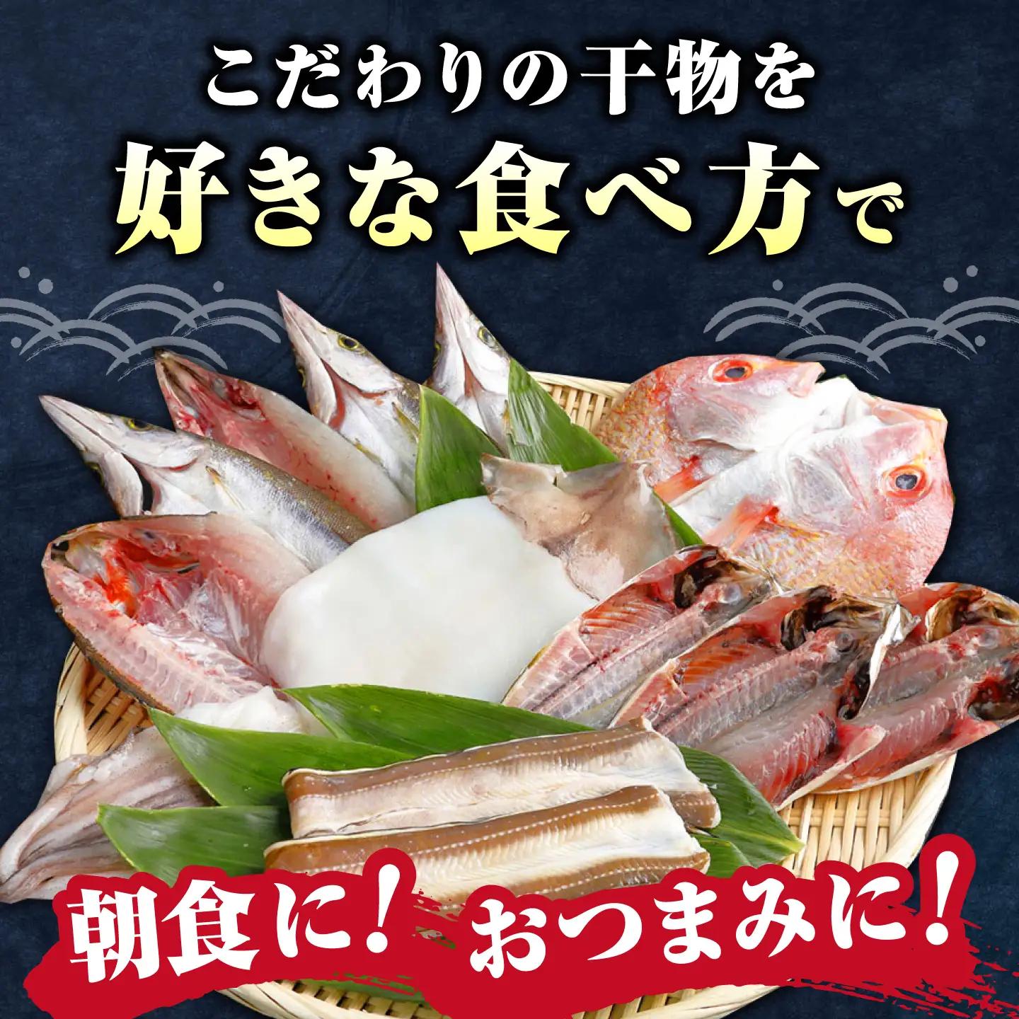対馬産 旬の地魚 干物 5種 セット 直送 旬 ひもの 朝食 イカ サバ  [WAH024]