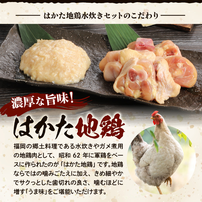 はかた地鶏水炊きセット 2人前