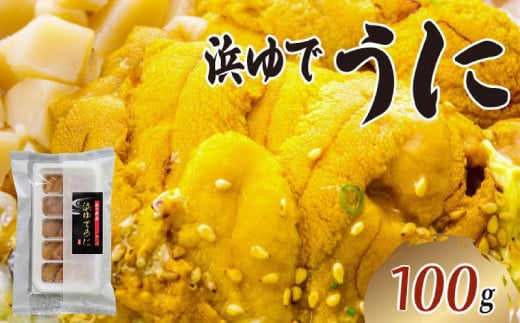 浜ゆで うに 100g×1 ウニ 雲丹 茹でうに 冷凍 寿司 Sea urchin 新鮮 ごはん 夕飯 おかず おつまみ 晩酌 米 丼 海産物 海鮮 魚介 魚介類 三陸 岩手県 大船渡市