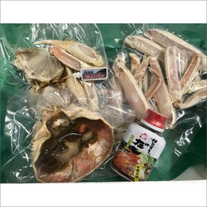 カニ 松葉ガニ／調理済み活〆松葉ガニ（濃縮だし付）［加工前活けの状態で800g～1kg以上×1匹］ かに カニ 蟹 松葉蟹 松葉ガニ 蟹鍋 カニ鍋 かに鍋 出汁付き かにすき 