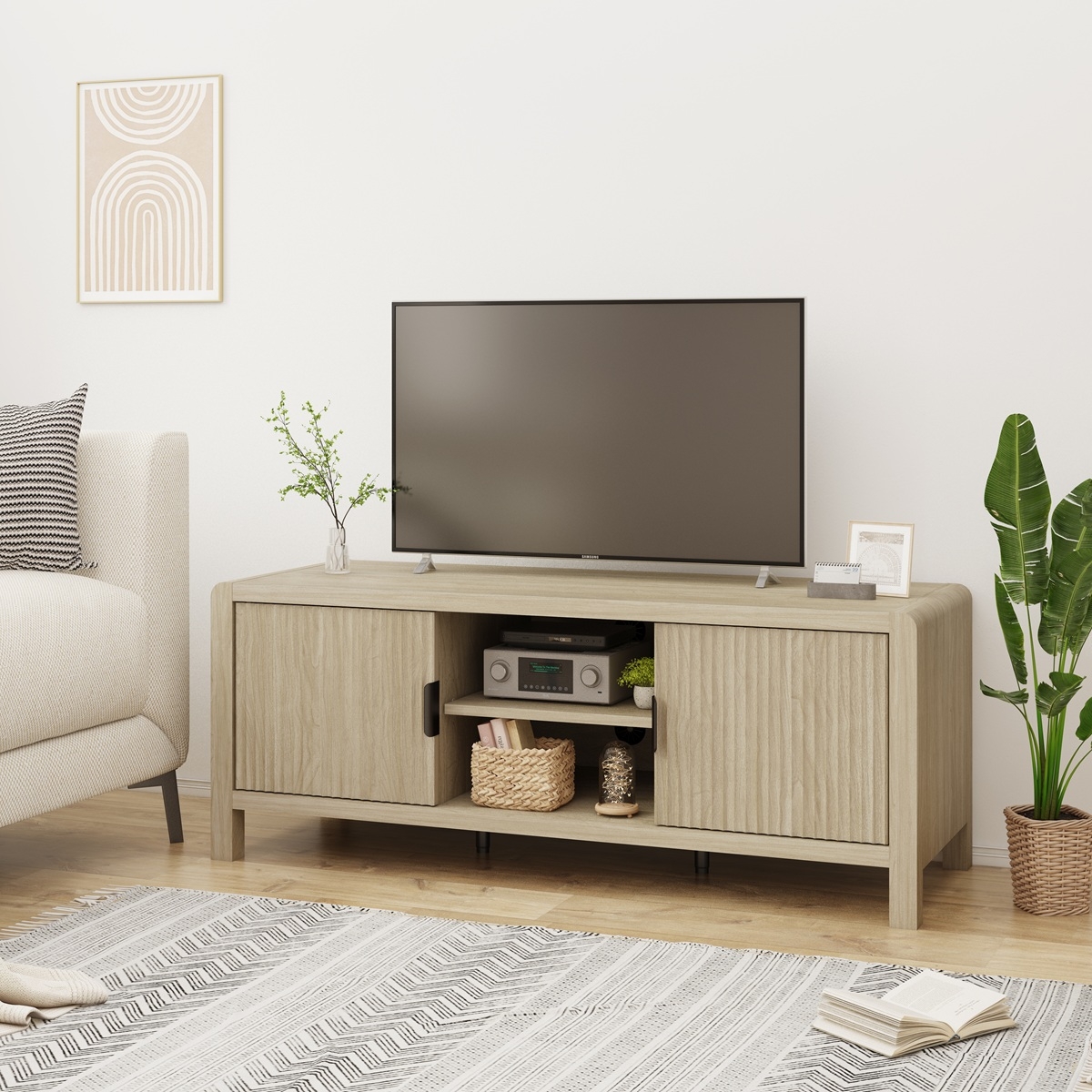 
                  角がRのテレビボード｜テレビボード テレビ 家具 [1280]
                