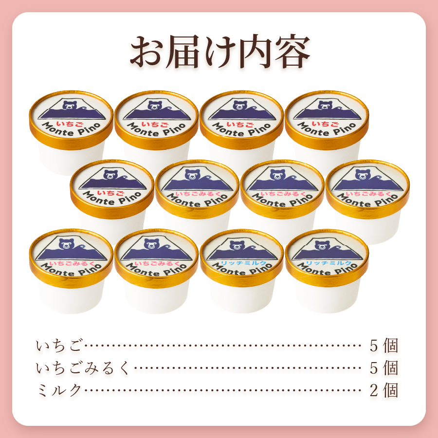 富士山まるごとジェラート　いちご特別セット