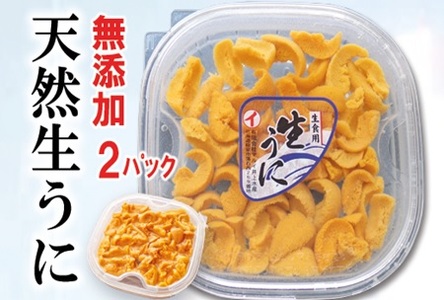 エゾバフンウニ塩水パック70g×2P[11月中旬以降発送] B-53014