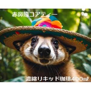 【濃縮リキッド珈琲400ml×2本】メキシコ産コアティー100%!濃厚円やかなアイスコーヒー【1619821】