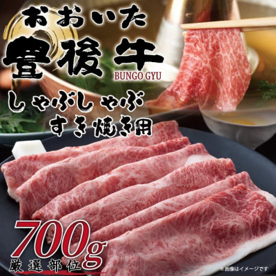 
            訳あり!おおいた豊後牛しゃぶしゃぶすき焼き用(肩ロース肉・肩バラ肉・モモ肉)700g(日出町)【1571261】
          