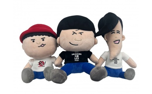 【数量限定商品】ゴリパラ見聞録 ぬいぐるみ 3種・ふるさと納税 ステッカーセット