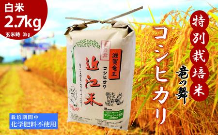 米 こしひかり 白米 2.7kg 2025年産 特別栽培米