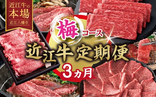 
                  【期間限定】特選近江牛定期便（３カ月）梅コース（近江牛マスター中級編）【ZZ58W】
                
