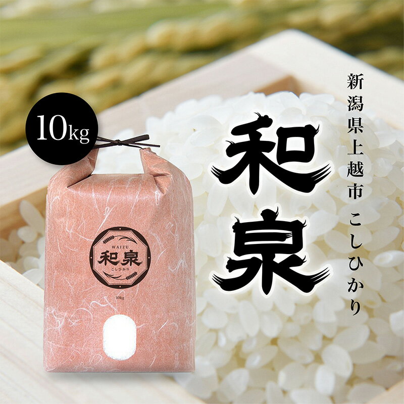 【ふるさと納税】令和7年 新潟県上越産 こしひかり『和泉』10kg 10キロ 上越市 精米 米 ギフト 喜ばれる　お届け：2025年10月中旬～2026年4月中旬まで