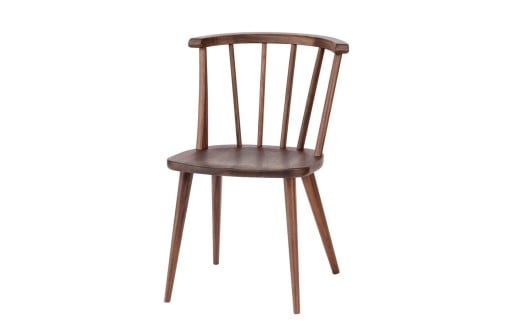 ダイニングチェア 肘なし アバンティ JAV-DC1161W ウォールナット  /  ブラウン  椅子 1脚 いす イス 無垢材 板座 木製 リビング ダイニング デザインチェア 北欧 おしゃれ 木製椅子 木製チェア 食卓椅子 飛騨市