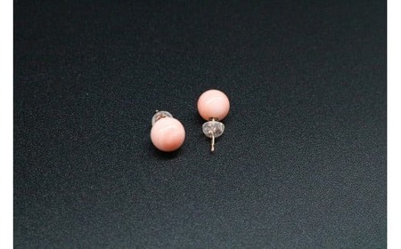 【珊瑚】ピアス ボケマガイ珊瑚 K18G