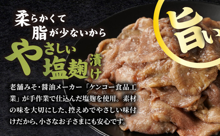 牛タン切り落とし 塩麹タレ漬け500g_LF-3323_(都城市) 