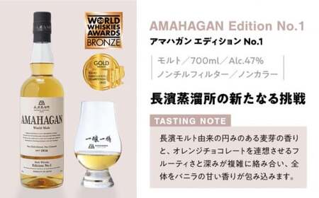 長濱蒸溜所 AMAHAGAN World Malt 700ml×4本セット　滋賀県長浜市/長浜浪漫ビール株式会社[AQBX007]