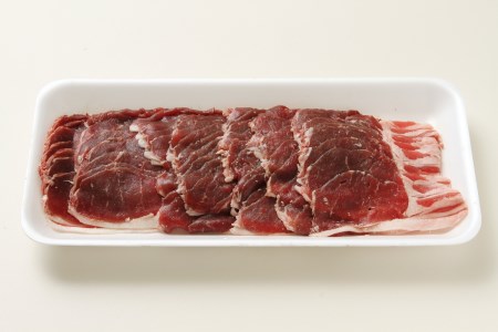 えぞ鹿ロース肉スライス　すき焼き・しゃぶしゃぶ用【500g】_I010-0424