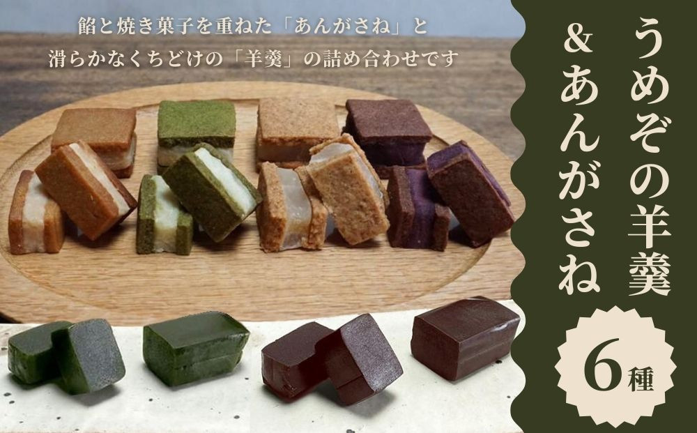 【甘党茶屋京梅園】うめぞの羊羹とあんがさねのセット［ 京都 お菓子 和菓子 スイーツ 人気 おすすめ おいしい ギフト お取り寄せ 通販 送料無料 ふるさと納税 ］ 261009_B-HR11