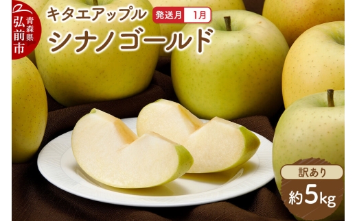 【27年1月発送】りんご シナノゴールド【訳あり】約5kg キタエアップル 青森県 弘前市 [先行予約 シナノゴールド りんご 訳あり 家庭用 アップル おいしい 果実 果物 黄色 美味 林檎]