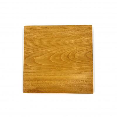 ふるさと納税 丹波市 ガラスのような木のお皿「一人膳 かく」正方形　クワ　Lサイズ　1枚