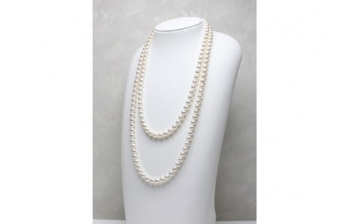 真珠 ロングネックレス 8.0-8.5mm アコヤ真珠 アクセサリー ネックレス ファッション ジュエリー akoya パール 高級 プレゼント 贈り物 贈答品 お祝い 誕生日 記念日 冠婚葬祭 慶事 結婚式 卒業式 入学式 国産 三重県 伊勢 志摩 南伊勢町 / パールハヤシ 8-8.5ミリ アコヤ真珠 ロングネックレス 「ロープ」