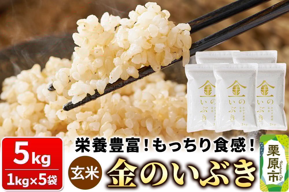 
            米【玄米】金のいぶき 5kg（1kg×5袋）
          