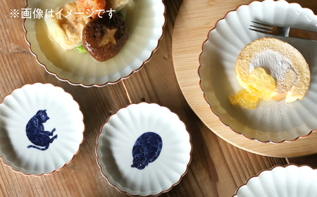 【波佐見焼】呉須猫 取皿 〈三日月〉2点セット 食器【西海陶器】[OA484]