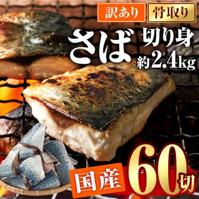 ふるさと納税 佐伯市 訳あり・さば 切り身(総計約2.4kg・60切)