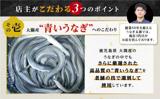 【蒲焼2尾（合計280g以上）】創業50年・職人による手焼き　大隅産うなぎ