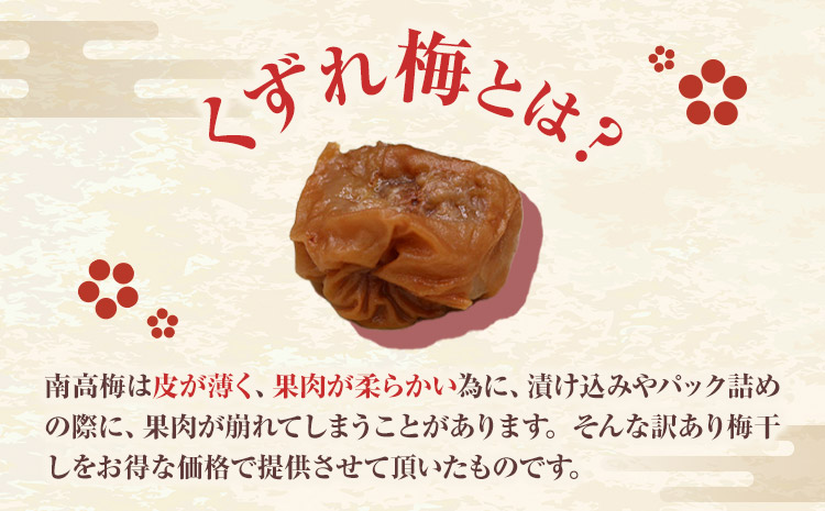 訳あり 紀州南高梅 くずれ梅 はちみつ味 1.6kg 農林水産大臣賞受賞《30日以内に出荷予定(土日祝除く)》ウェブセラータクティクス 和歌山県 日高川町 梅干し 塩分 8％ 漬け物 ごはんのお供 白