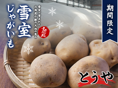 北海道産 熟成じゃがいも とうや 10㎏ 期間限定 雪室貯蔵 十勝産 ジャガイモ じゃが芋 いも 甘い