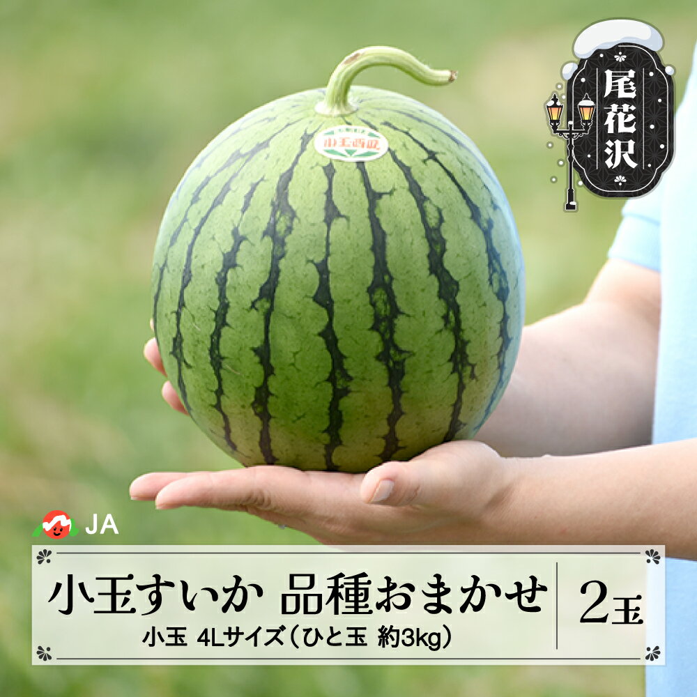 【ふるさと納税】先行予約 尾花沢産 小玉 すいか 品種おまかせ ひとりじめ もしくは ピノガール 4Lサイズ 約3kg×2玉 7月中旬〜7月下旬頃発送 2025年産 令和7年産 スイカ 西瓜 果物 フルーツ こだま 送料無料 着日指定不可 JA※沖縄・離島への配送不可
