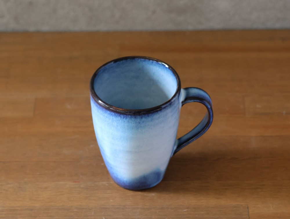 
            マグカップ 萩焼 青萩釉 カップ コップ 器 工芸品　｜HG000929
          