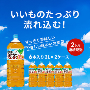 麦茶 定期便 2ヶ月 サントリー 2L 12本 麦茶