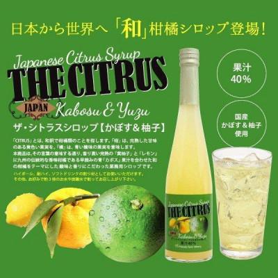 ふるさと納税 水俣市 九州を飲む! 九州果実 シロップ ザ・シトラス 【かぼす&amp;柚子】 500ml 1本 【福田農場】