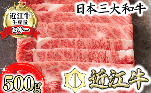 【カネ吉山本】近江牛すきやき用[選]　【500ｇ】【Y083W1】