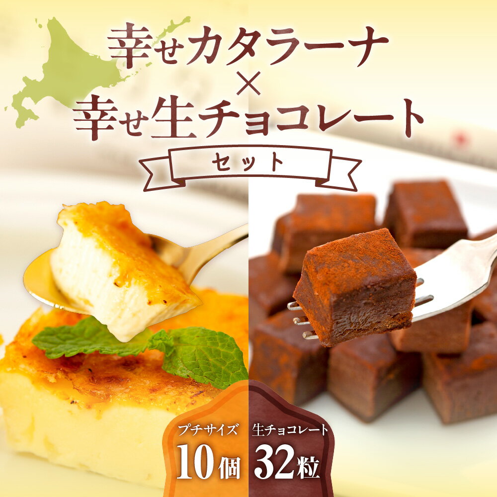 【ふるさと納税】 《 高評価★5.00 》 カタラーナ 生チョコレート 北海道産 スイーツ 2種 セット カスタード カラメル 生チョコ チョコレート チョコ デザート お菓子 菓子 洋菓子 詰め合わせ 食べ比べ お取り寄せ ギフト プレゼント 贈答 贈り物 北海道 札幌市