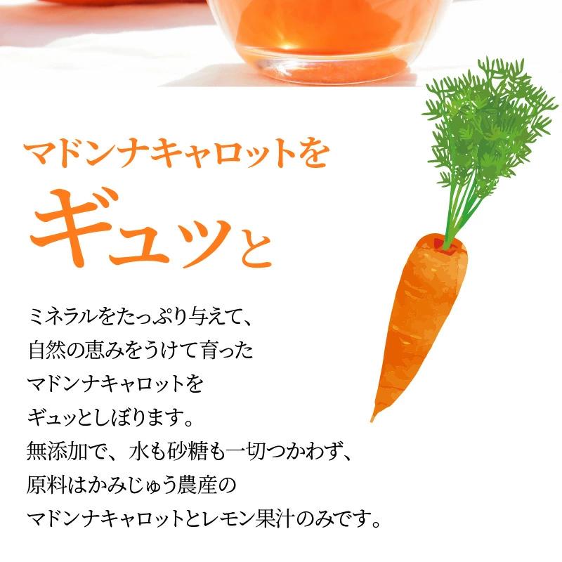 （予約受付） ＜フジテレビ『どっちのふるさと？』で紹介されました！＞無添加　体に優しい極上フルーティーマドンナキャロットジュース　720ml×6本 野菜ジュース ストレート 冬人参 レモン果汁 100% 砂糖不使用 無塩 お見舞い にんじん ニンジンにんじん ニンジン 国産 碧南市 健康 甘い 特産 H105-156