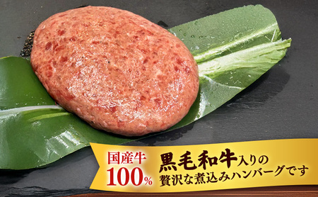 ハンバーグ 黒毛和牛 入り 煮込み 3種 6個 セット ハンバーグ