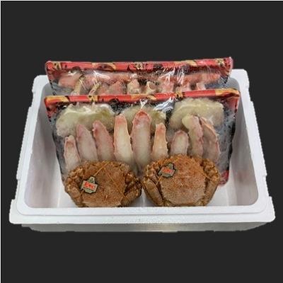 ふるさと納税 根室市 ボイルたらばがにカット足2kg・毛がに2尾 E-01019 |  | 01
