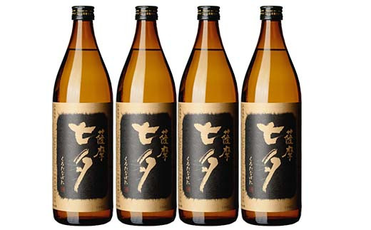 鹿児島本格芋焼酎「黒七夕」(900ml×4本) 田崎酒造の鹿児島焼酎人気セット！国産 九州産 鹿児島 酒 焼酎 芋焼酎 セット【吉村酒店】【A-1304H】