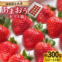 【ふるさと納税】【先行予約】糸島産 あまおう ギフト 箱 ( 12-15粒 ) 【2024年12月上旬以降順次発送】 《糸島》【南国フルーツ株式会社】 [AIK010] 12000円