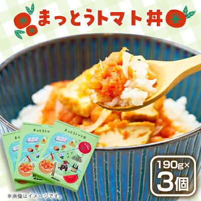 【ふるさと納税】まっとうトマト丼　3個入り【1645747】