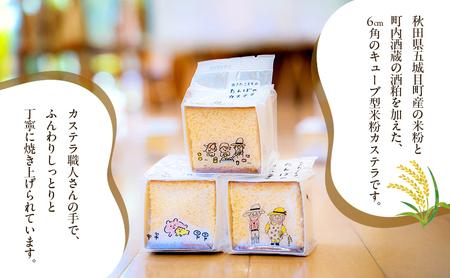 あきたこまちのたんぼのカステラ (4個入5箱) カステラ かすてら 秋田県 秋田 あきたこまち 田んぼ お菓子 スイーツ