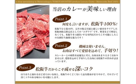 【2.5-16】松阪牛レトルトカレー６箱化粧箱入り(中辛６)　(松阪肉100% 松坂牛 ビーフカレー カレー 豪華 ディナー 柔らかい 霜降り 高級ブランド牛 ギフト お中元 お歳暮 牛肉 とろける 