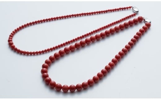 【ふるさと納税】 【最高級】赤サンゴ 丸玉 ネックレス | アクセサリー ネックレス ジュエリー 珊瑚 赤珊瑚 宝石 サンゴ プレゼント クリスマス バレンタイン カジュアル レディース シンプル 贈答用 人気 高価 高級 おすすめ ふるさと納税サンゴ 高知県 室戸市