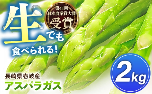 【先行予約】壱岐産　アスパラガス 2kg（L~2Lサイズ）【2027年3月中旬以降順次発送】《壱岐市》【壱岐市農業協同組合】 [JBO148] 22000 22000円