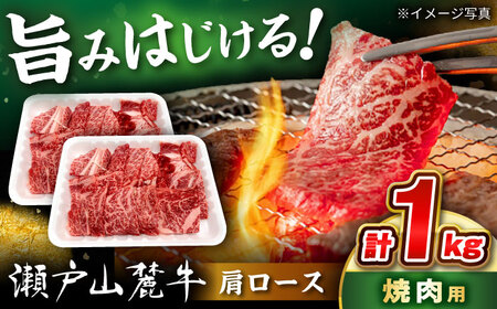 瀬戸山麓牛 肩ロース 焼肉用 1kg (500g×2P) / 牛肉 国産 和牛 焼肉 / 瀬戸市 / 関屋精肉店[BBBQ222]
