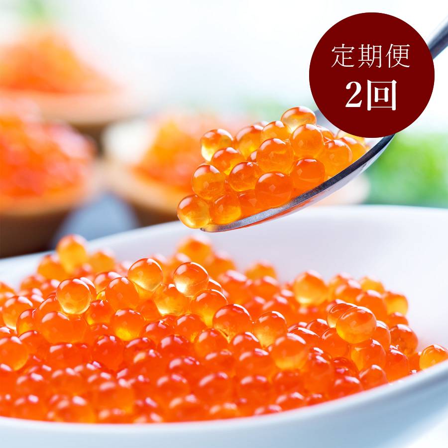 ＜広洋水産＞いくら醤油漬（鮭卵）800g(200g×2×2)2回定期便
