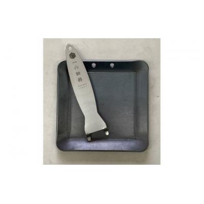 ふるさと納税 幸田町 一六鉄器『ロクミリ鉄板150×150』  鉄板・ハンドルセット